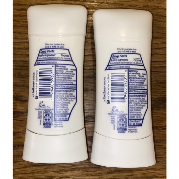 Dove Advanced Care Invisible Antiperspirant Deodorant Stick No White Marks -TWO - Picture 2 of 2